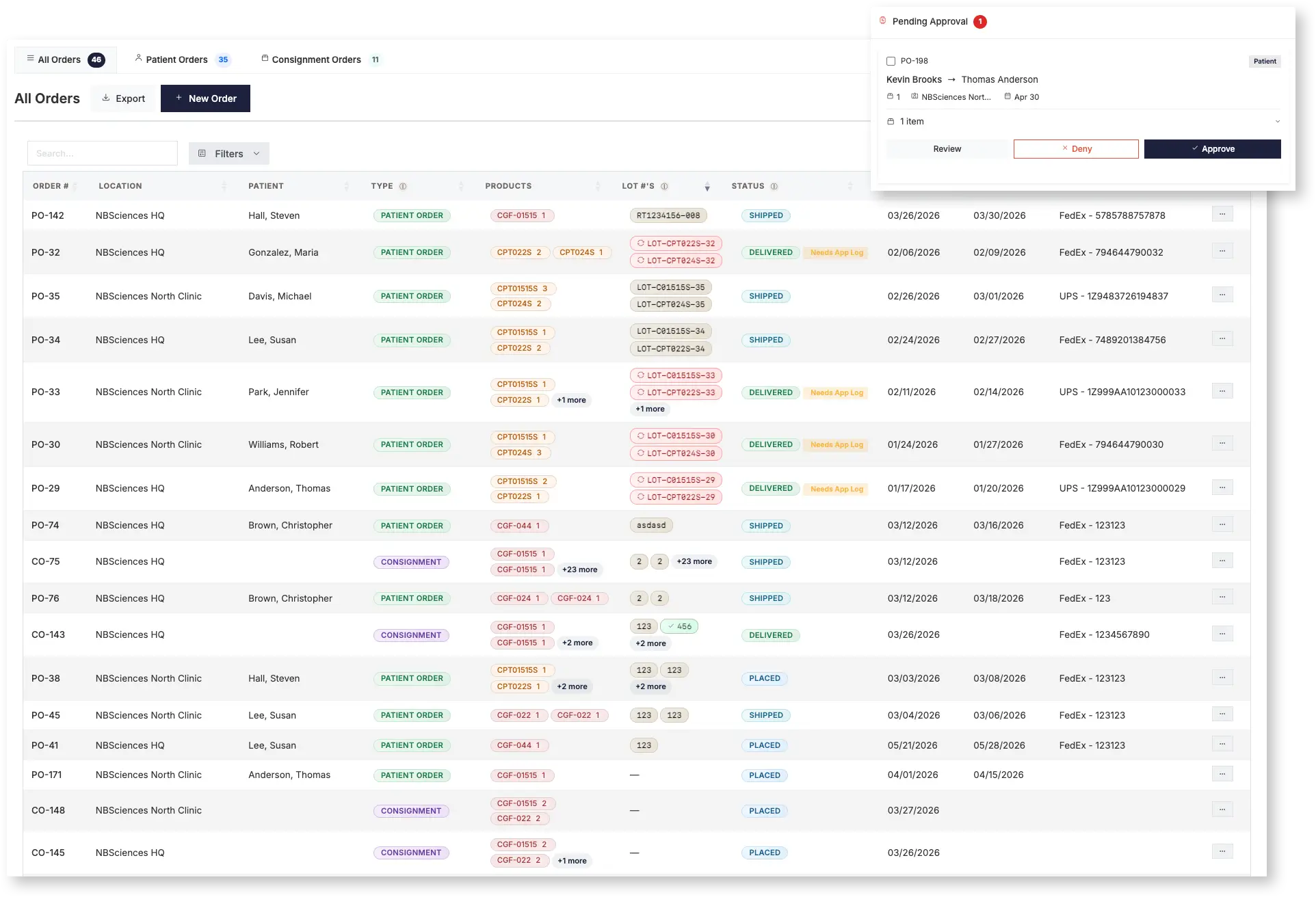 AtlasCD customer order view